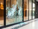 firefly ein grosses schaufenster  das kaputt ist.